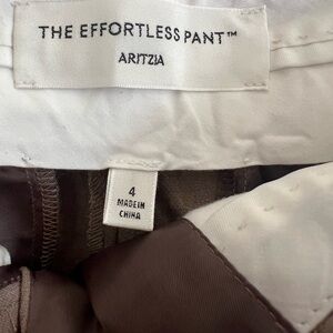 Aritzia The Effortless Pant in Rich Brown